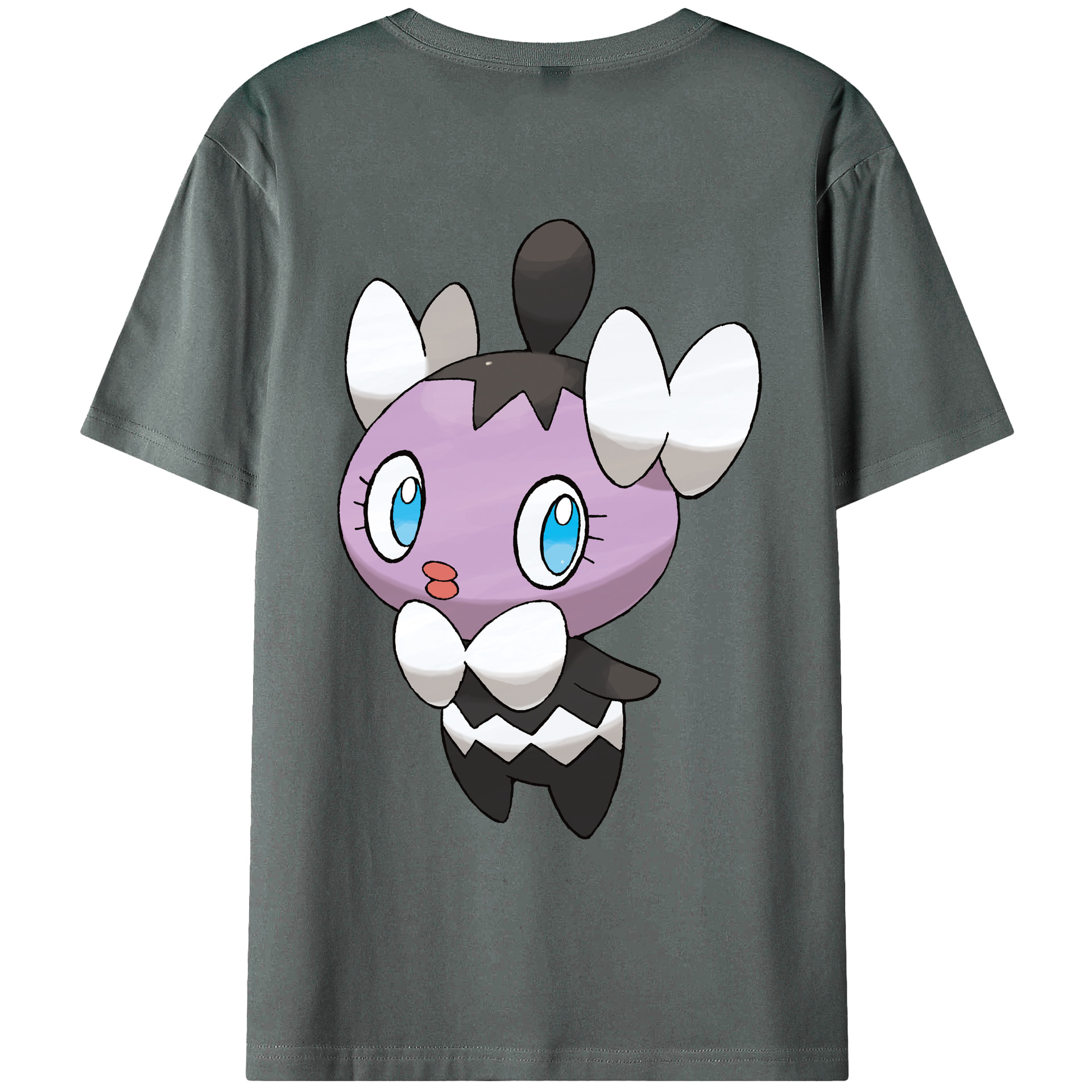 （画像用） ポケットモンスター Pokémon 綿100％ メンズ半袖Tシャツ（バックプリント） 通気性